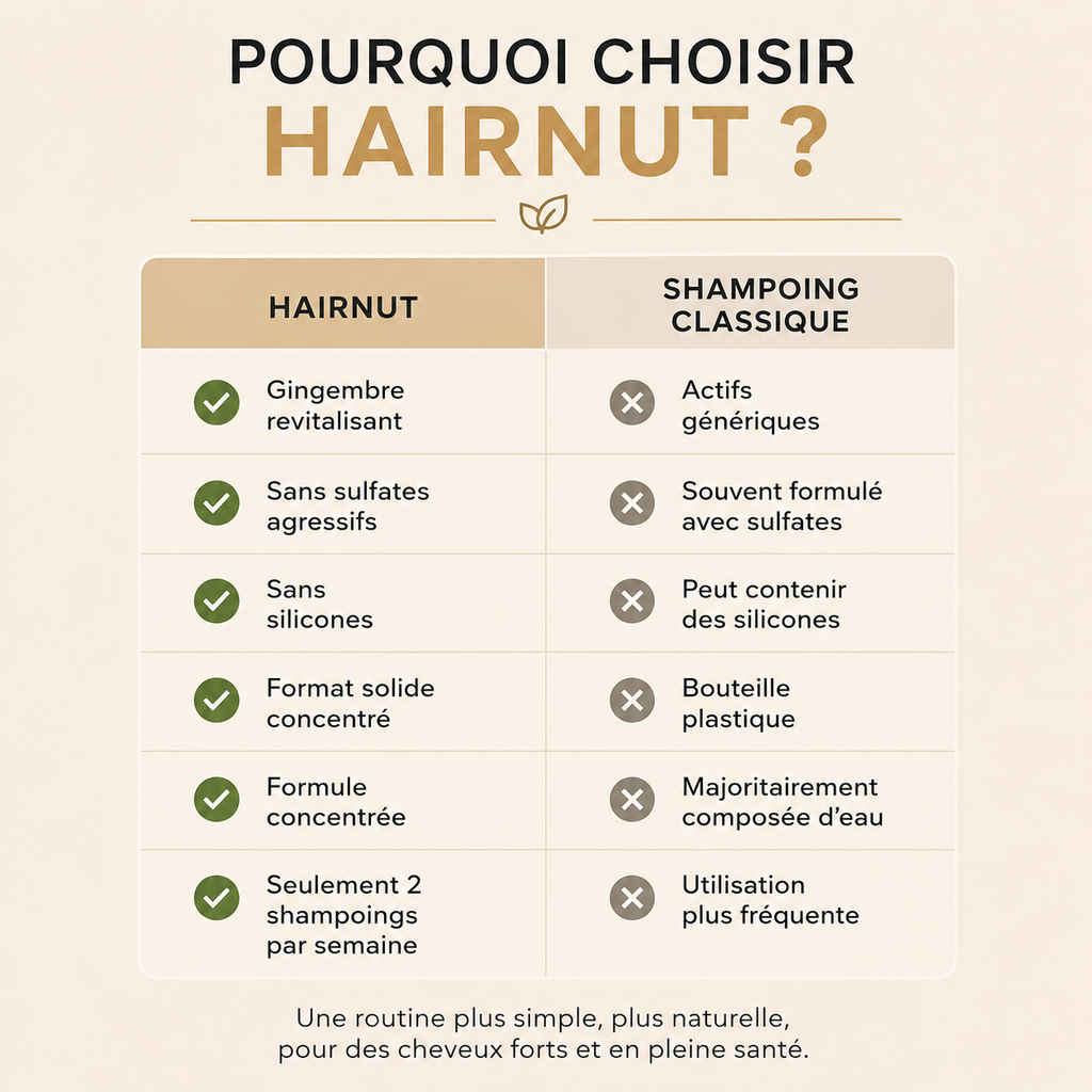 Shampoing Solide au Gingembre – Stimule la Racine & Renforce les Cheveux