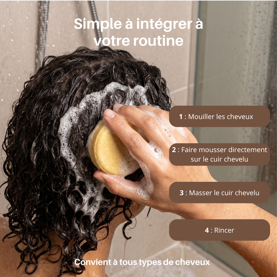 Shampoing Solide au Gingembre – Stimule la Racine & Renforce les Cheveux